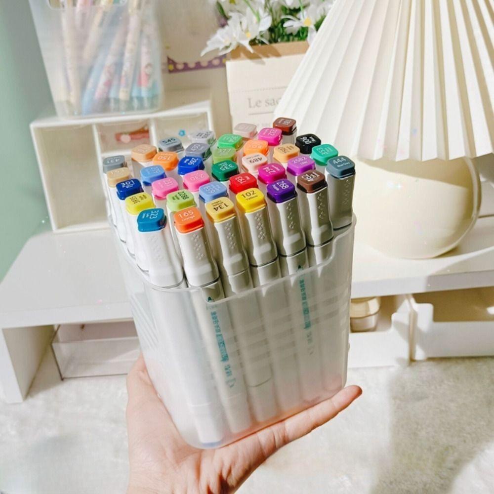 Large Capacity Pencil Storage Box INS Style Storage Bucket Korean Desk Pen Holder School