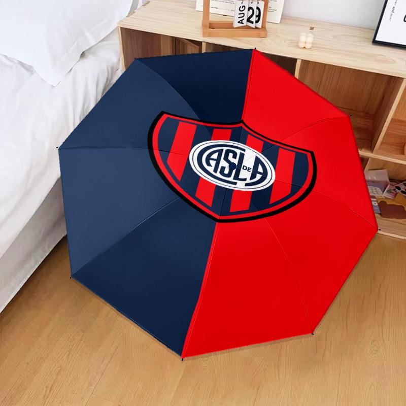Club Atletico San Lorenzo Umbrella Folding umbrella, automatic umbrella 8-Frame for Travel, camping Use Gift for Halloween Christmas