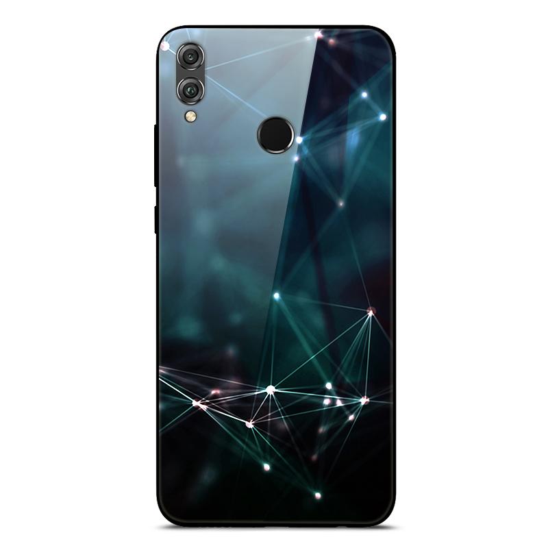 Tempered Glass Case For Huawei Honor 8X Case Phone Cover Bumper on Honor 8X JSN-L21 8 X Honor8X Case Hard Back Cover Cute Fundas