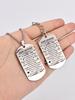 Stainless Steel Keychain and Necklace, a Gift for My Daughter, Engraved Badge, Ideal Gift for Men, Couples, Boyfriend, Family & Friends