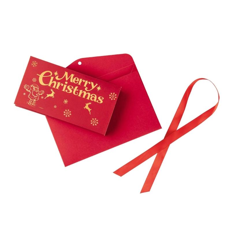 

Festival Money Organiser 6 Slots Christmas Gift Card Holder Recyclable Paper Money Envelope For Family Friend Kid