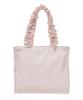 Maison de FLEUR Tote Bag mit Seitentasche und Rüschenhenkel, Quadratisch, Graupink, 08000223500