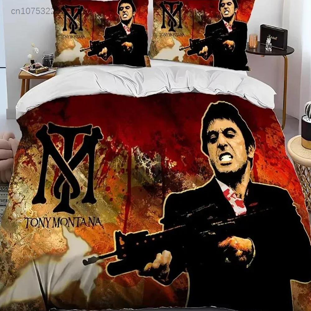 New 3D Print Movie Scarface Tony Bedding Set Bedroom Soft Modern Bedspreads Comefortable Duvet Cover Quilt Cover And Pillowcase