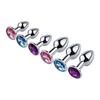 Couple Anal Plug Sex Toys Intimate Metal Stainless Steel Anal Plug With Crystal Jewelry Dildo Vibrator Smooth Touch Anal Plug