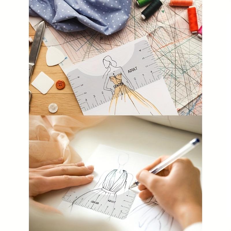 4 Stück/Set T-Shirt Lineal-Führer, T-Shirt Lineale zum Zentrieren von Designs, Tasche Logo, Passend für Transferpresse, Ausrichtung, Messung Vorder- und Rückseite