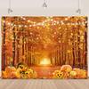 Fall Backdrop Autumn Thanksgiving Photography Background Sunflower Maple Leaves Background Banner Autumn Thanksgiving Party Decoration Supplies 7x5Ft