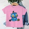 Derpy Tiger Kpop Demon Hunters Shirt for Kids 2025 Hot Movie Print Soft Cotton Baby Girl Boy T Shirt Cute Tiger Cartoon Clothes