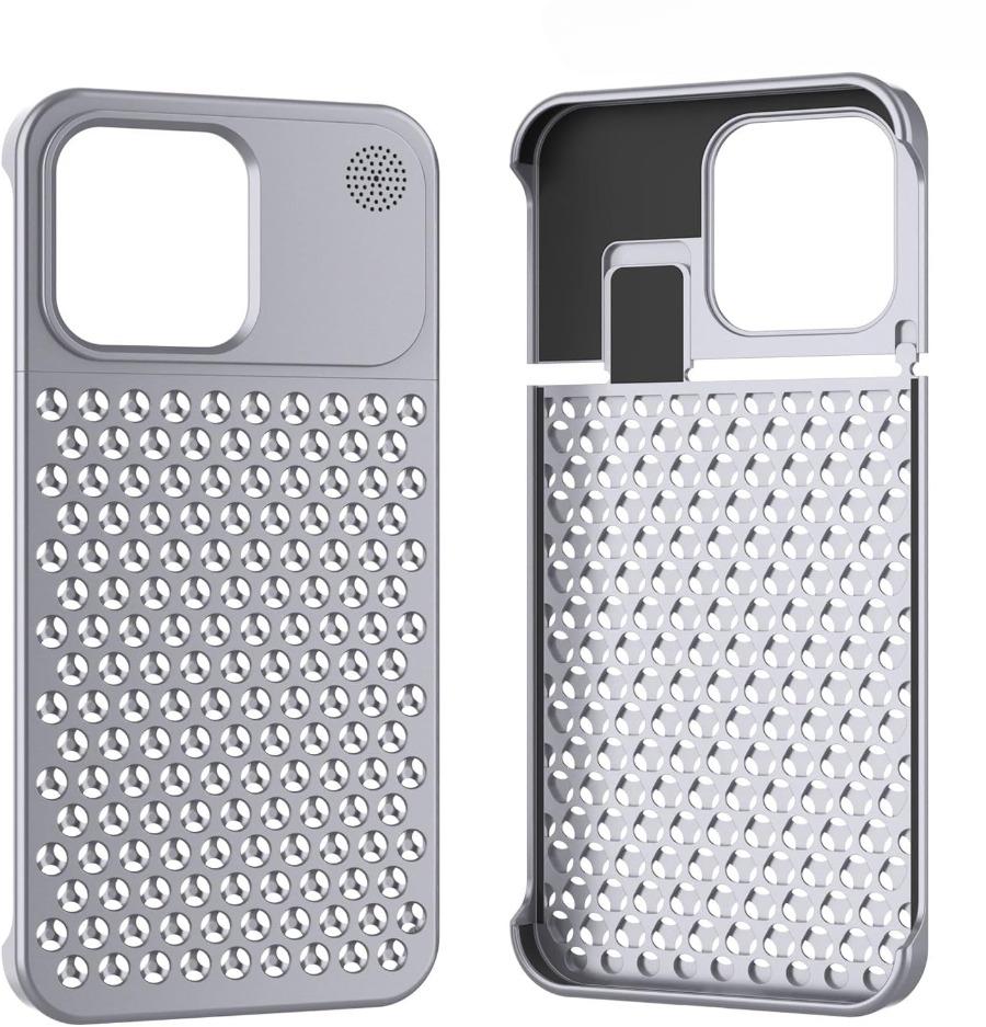 For iPhone 15 14 Plus 13 12 16 Pro Max Rimless Aluminum Metal Bumper Aromatherapy Case Anti-scratch Shockproof Fragrant Cover