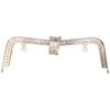 Golden Metal Purse Frame 20cm Purse Hardware Kit Golden Kiss Clasp Lock  For Purse Sewing