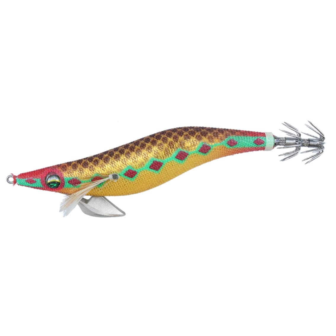 DAIWA Egi Emeraldas Peak Type S No. 3.5 Gold-Caramel Warp No. 3.5