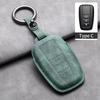 Leather Car Key Case Cover Holder Keychain Shell for Toyota CHR Hilux Fortuner Land Cruiser 200 Camry Corolla Crown RAV4