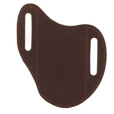 Belt Leather Knife Sheaths Cowhide Portable Stylish Safety Protection Pocket Knife Carrier for Outdoor Hiking Brown