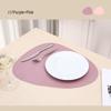 High-End Double-Sided Waterproof PU Leather Placemat - Oil-Proof, Heat-Insulated, Light Luxury Water Drop Design.