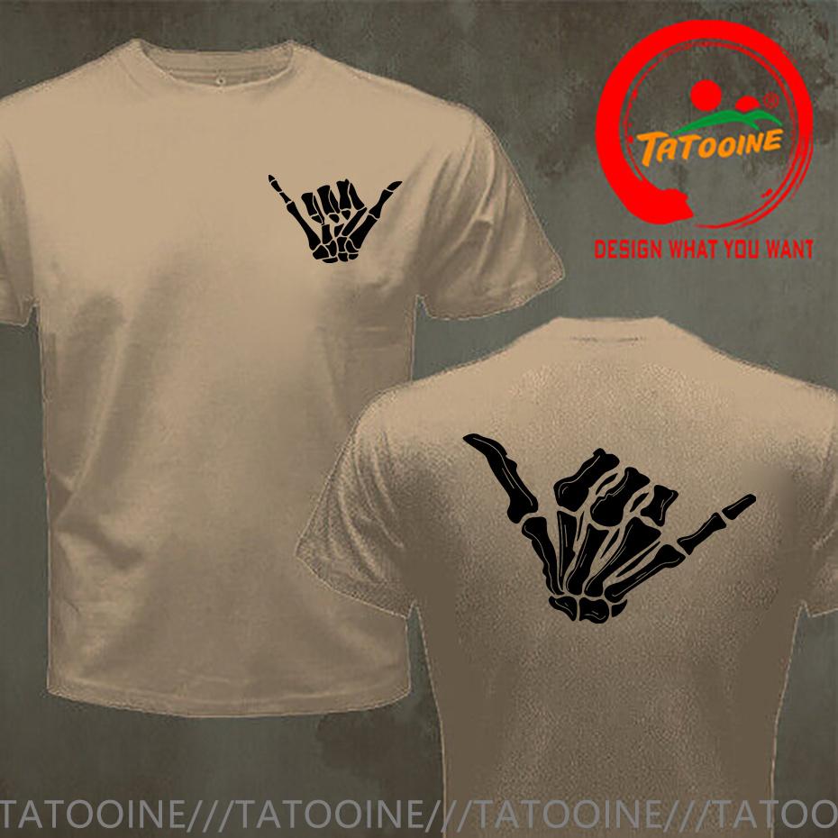 Bone Hand Loose Skeleton Hand T Shirt Unisex Fashion Tshirt Trendy Casual Clothes Summer Hip Hop Sportswear Street Tops Tee Shirt