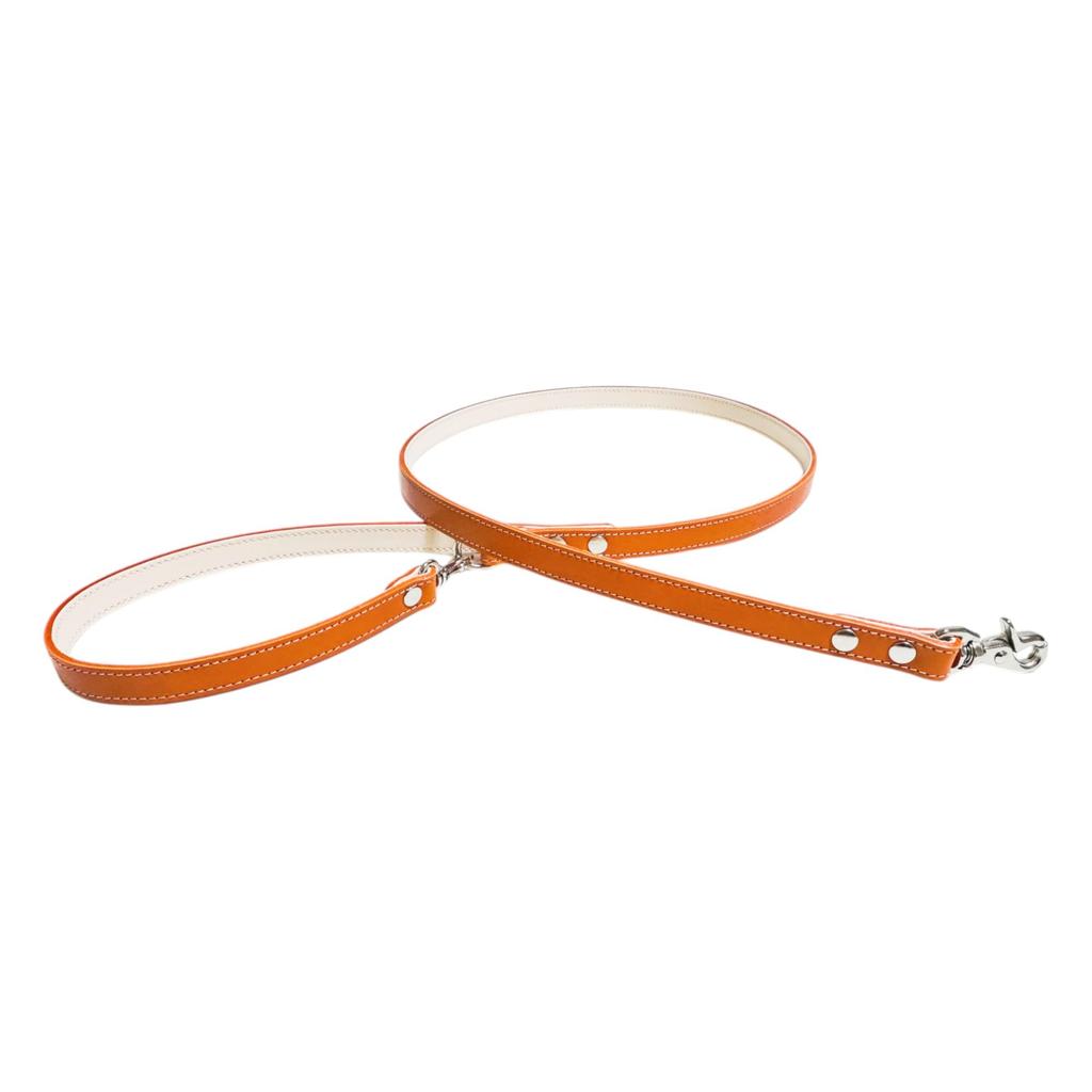 Dog Cafe Genuine Tanned For Small and Medium Made In 8 Detachable Handle Lead, Colorful, Style, Simple, Leather, Leather, Stylish, Cute, Dogs, Japan,