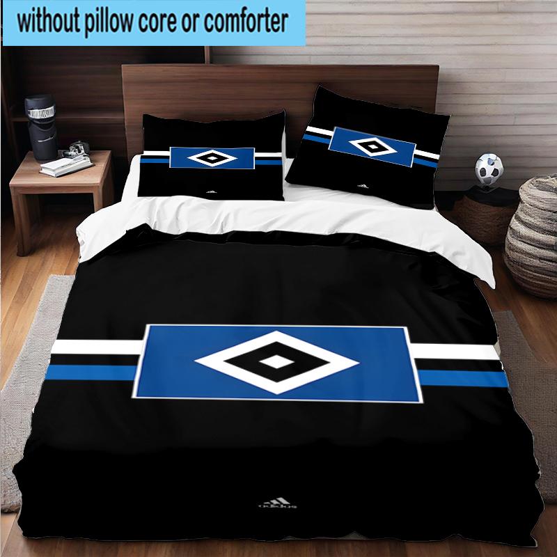 3PCS Hambur-ger Of Victory Symbol Bedding Set,Including 1pc Duvet Cover And 2pcs Pillowcases Perfect for Bedroom, Dormitory, Fan Christmas Gift