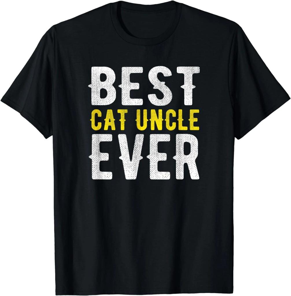 Funny Best Cat Uncle Ever Funny Gift Unisex T-Shirt