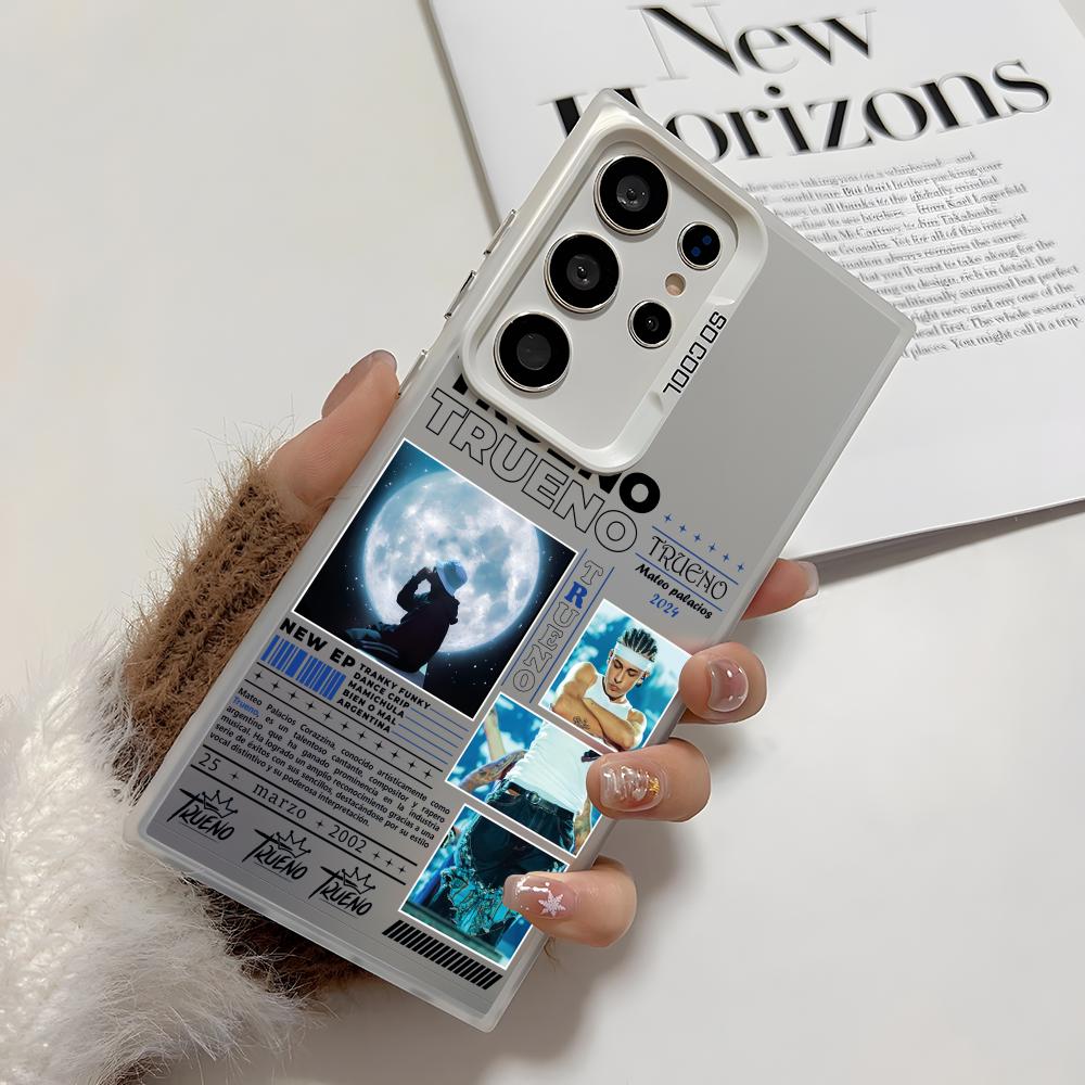 T-Trueno Hip Hop Rapper Phone Case For Samsung Galaxy S25 Edge S24 S23 S22 S21 S20 Ultra Funda Silicone Silver Cover