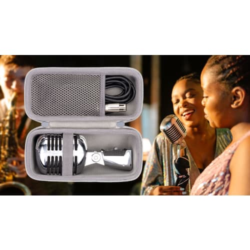 Aenllosi Storage Case Compatible with Shure Super 55/55SH Series II Dynamic Microphones (Case Only)