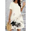 2026 New Style Women's Short-Sleeved Dress for Plus-Sized Women - Casual Leisure Style Dress