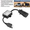 Portable 4 Pin to 7 Pin Trailer Connector for Secure Brake Light Separation Outdoor Adventures Convenient Travel Storage