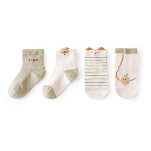 Lawadka 4Pairs/Set 0-5Years Baby Girls Boys Socks Cotton Mesh Soft Children's Socks Summer Thin Toddler Baby Socks For Girl Boy