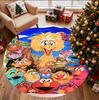 Sesame Street Pattern Round Rug, Indoor/Outdoor Mat, for Picnic, Gameroom, Bedroom, Office, Living Room, Home Decor Carpet, Birthday Gift