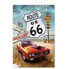 Route 66 Souvenir License Plate, American Auto Metal Sign 20x30cm