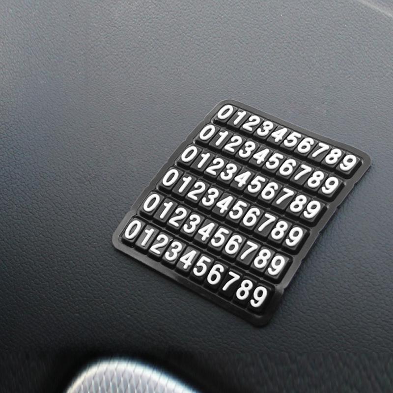 Anti-Slip Multi-Function Car Dashboard Phone Holder with Parking Sign