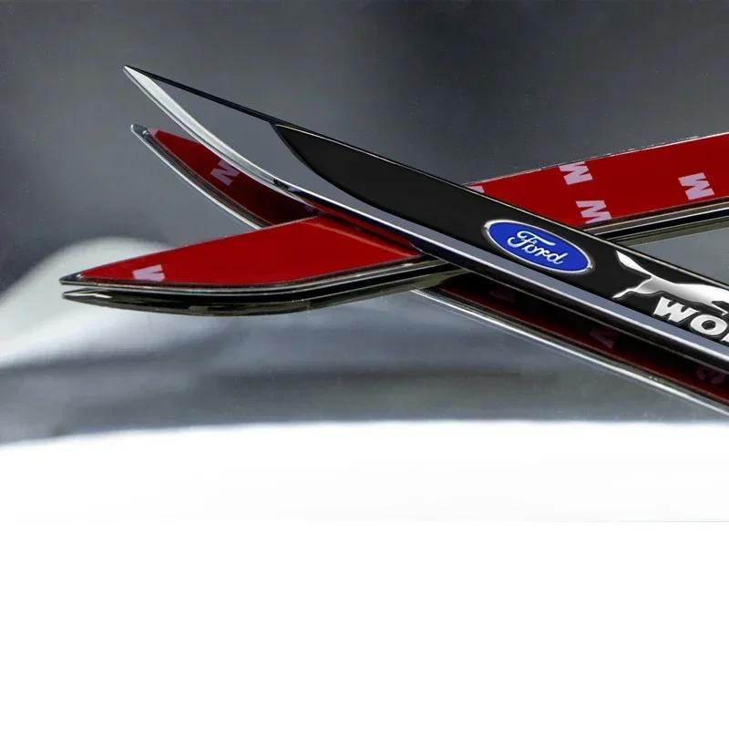 Neue Autoaufkleber 2026 für Ford, 2 Stück seitliche Sportaufkleber, Karosseriedekorationsaufkleber für Ford Focus 2, 3, 1, Fiesta MK1, MK2, MK3, MK7 F