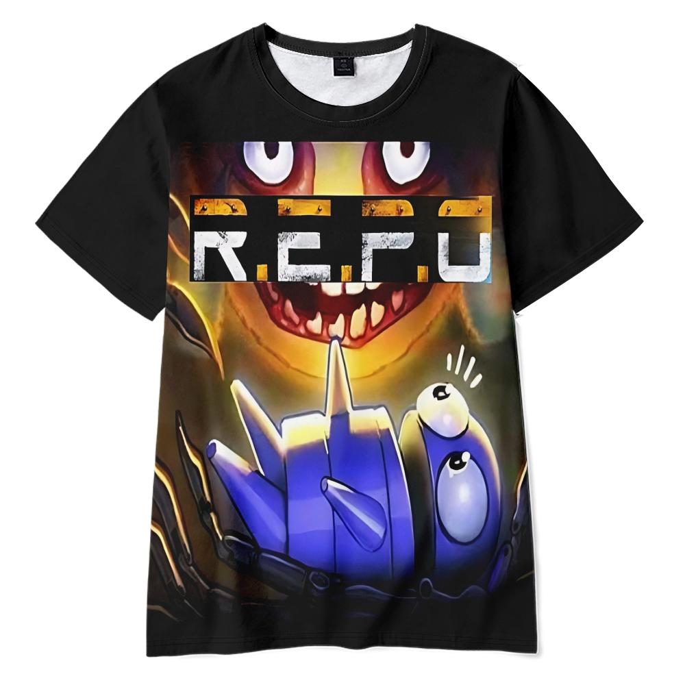 Lustiges Spiel REPO T-Shirts Cooles Herren-T-Shirt O-Ausschnitt Casual Unisex Streetwear Fashion T-Shirt