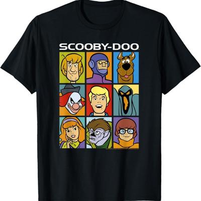 Scooby-Doo Characters & Villains Block Party Poster T-Shirt