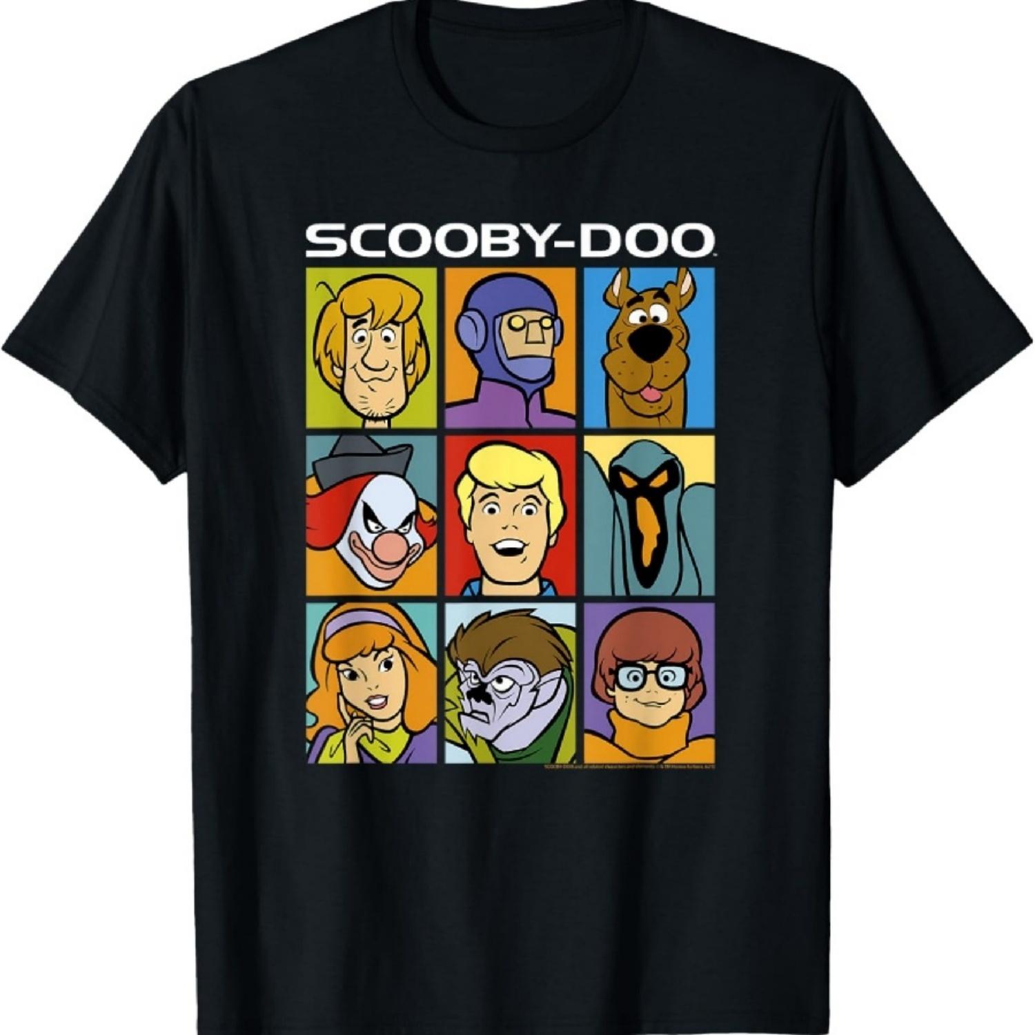 Футболка с постером вечеринки персонажей и злодеев Скуби-Ду S