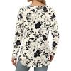 Dames Losse Ronde Hals Print Lange Mouw T-shirt Top Pullover