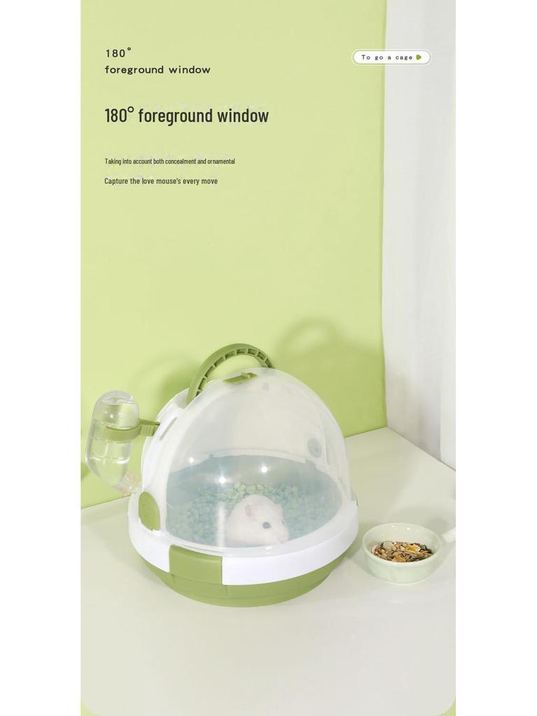 Acrylic Pet Travel Box for Hamsters, Squirrels, and Small Animals