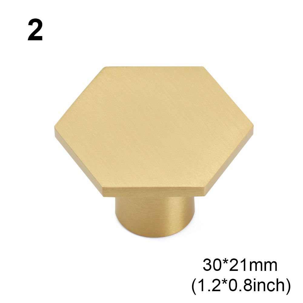 Safety Antique European Style Hexagon Single Hole Furniture Knobs Wardrobe Pulls Door Handles