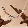 Caibao Jewelry Natural Tourmaline Pendant Necklace Women'S S925 Silver Xiaohongshu Wechat Channels