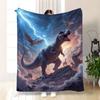 Large Dinosaur Blanket Throw 150x200cm Epic T Rex Prehistoric Adventure Fleece Cover Bedroom Decor Gift