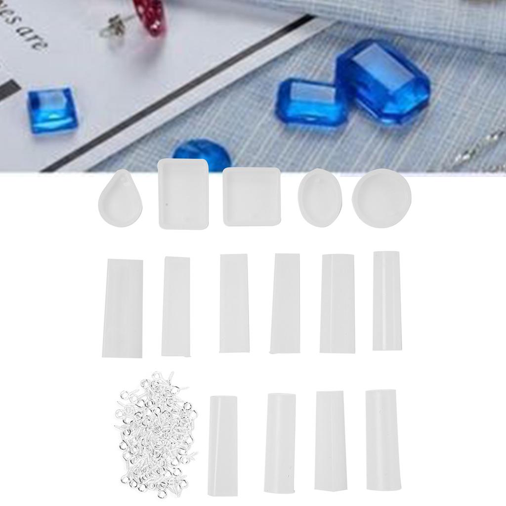 Silicone Epoxy Mold Eye Screw Set DIY Craft Jewelry Pendant Making Mold Accessory