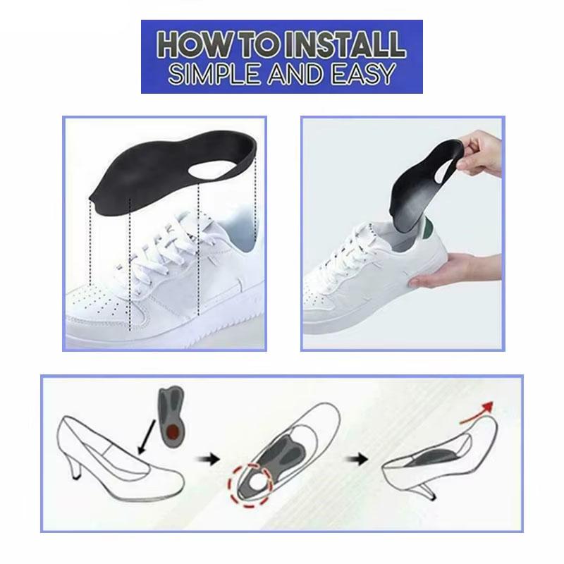 1Pair Flat Foot O-Shaped Legs Insole XO Leg Flat Foot Correction Heel Pad Foot Care Insert Plantar Fasciitis Pain Relief Shoe