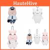 Tiger White Rabbit Doctor Police Plush Doll Pendant Keychain Animal Cartoon Toys