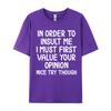 Funny In Order To Insult Me Joke Sarcastic Casual Europe T Shirt Fall Cotton Boy T Shirt Europe Luxury Designer T-Shirts