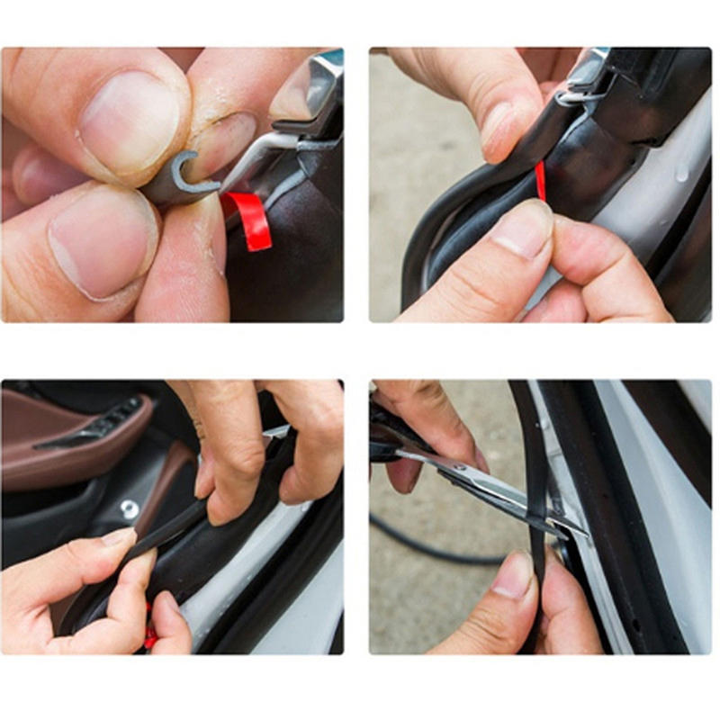 Universal Cars Door Edge Rubber Scratch Protector Moulding Strip Protection Strips Sealing Anti-rub DIY Car-styling