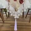 American Jacquard Fabric Tea Table Flag Lace Lace Dining Table Flag Tablecloth Chest TV Cabinet Long Towel Cloth Tassel