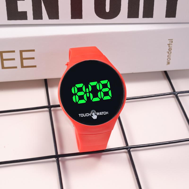 Relógio Esportivo LED Touchscreen Estilo Coreano Unisexo – Moderno, Simples, Design com Luz Verde