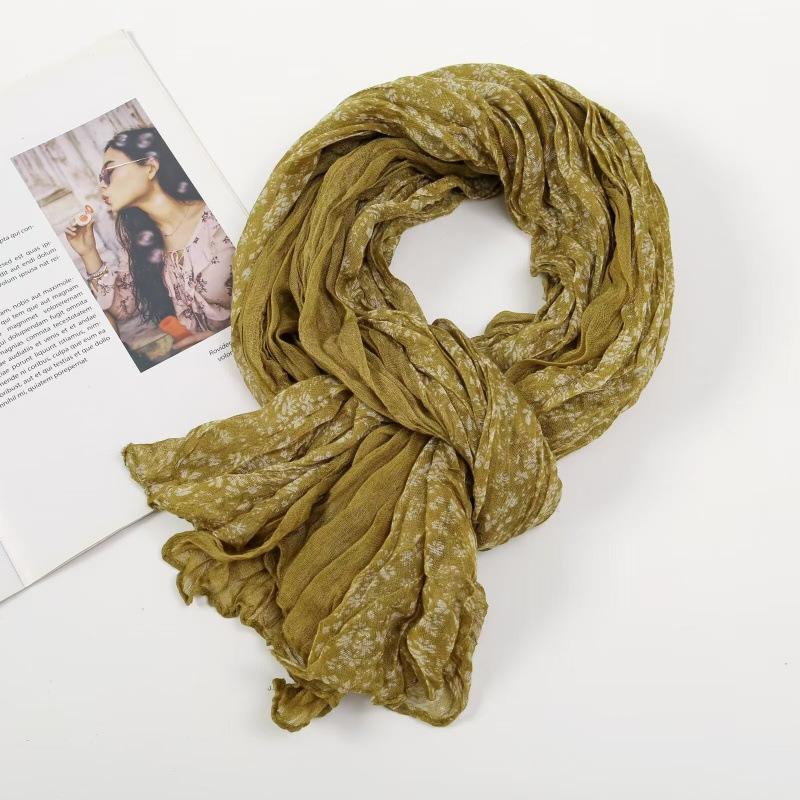 

Lightweight Cotton Linen Scarf Soft Breathable Fabric Stylish Design for Year-Round Use Versatile Accessory for Casual and Formal Wear One size