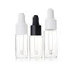 50pcs/100pcs 5ml 10ml 15ml 20ml Clear Glass  Dropper Bottle Jars Vials With Pipette Smooth