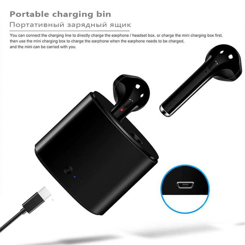 NEUE i7s TWS Drahtlose Kopfhörer Bluetooth 5.0 Ohrhörer Sport Ohrstöpsel Headset mit Mikrofon für alle Smartphones
