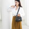 New Soft Leather Fringed Small Bag In Early Autumn, Women's Rhombus Portable Multi-layer Practical Single Shoulder Oblique Span Bag