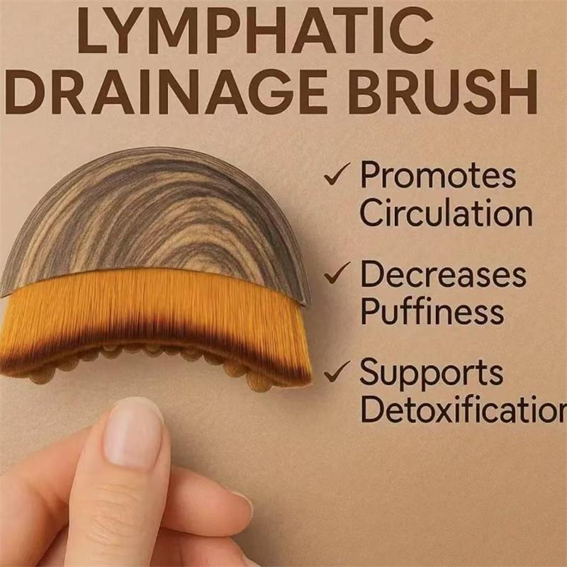 Contour Brush Lymphatic Drainage Brush for Face & Chin Face Lift Massager Tool Skin Care Detox & Relaxation Relief Fatigue